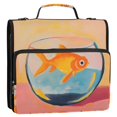 thumbnail image 5 of FORMRS Zipper Binder with Shoulder Strap 2-inch Ring 500 Sheet Capacity File Bag, Goldfish, 5 of 5