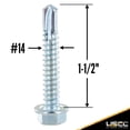 thumbnail image 2 of 1-1/2" E-Track Hex Screws w/ Self Drilling Tip (10 pk), 2 of 5