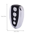 thumbnail image 3 of Electric Clone Universal Garage Door Opener Remote Control, 433Mhz Metal 4-Key Replacement Key Fob, For Fixed Code Cloning 99.99% Common Codes Supported, 3 of 6