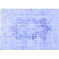 thumbnail image 1 of Ahgly Company Machine Washable Indoor Rectangle Persian Blue Traditional Area Rugs, 6' x 9', 1 of 4