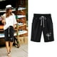 thumbnail image 1 of MKLEKYY Pantalones Cortos de Mezclilla para Mujer, de Verano, Estampados de Lino, con Cordón, Sueltos, Elásticos, Informales, para Playa (1), 1 of 4