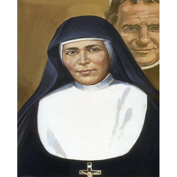 Catholic print picture - St Mary Mazzarello N - 8" x 10" ready to be framed