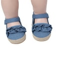 thumbnail image 4 of WEAIXIMIUNG Christmas Girls Ruffles Shoes First Shoes Summer Toddler Flat Sandals 11, 4 of 9