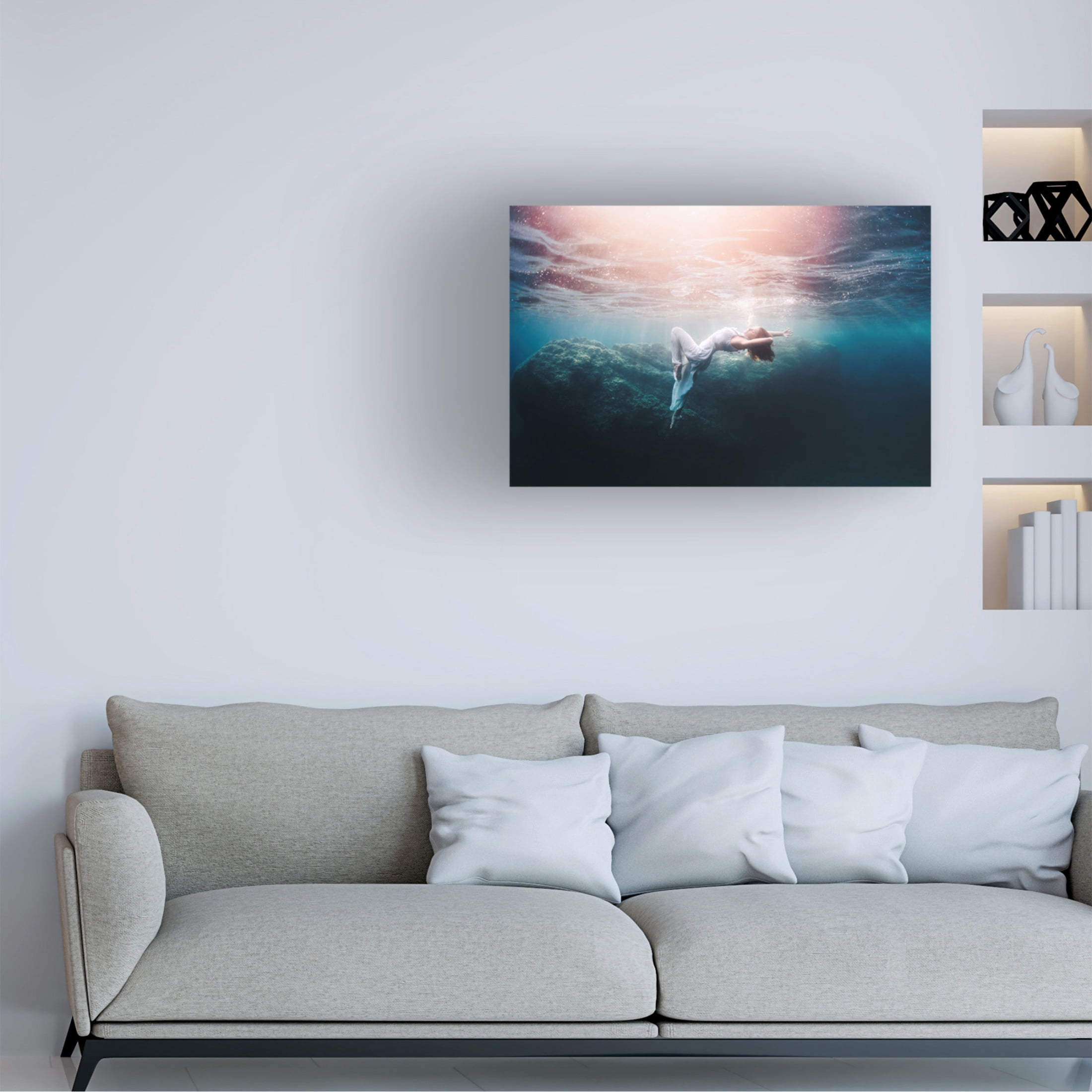 Canvas Wall Art - Davide Lopresti 'Sofie' Wall Art for Living Room, Bedroom, or Office Décor by Trademark Fine Art - 19 x 12 Inches