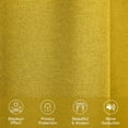 thumbnail image 5 of Elegant Comfort Blackout Grommet Top Curtains - 2 Panel Set - Window Treatment, Thermal Insulated, Room Darkening, Energy Saving Window Drapes for Living Room (Set of 2) - W54" X 84inch, Yellow, 5 of 7