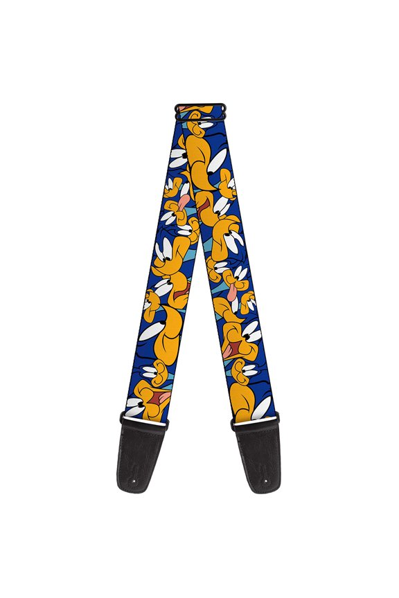 Looney Tunes Guitar Strap, Road Runner Expressions Stacked, 2 Inches Wide