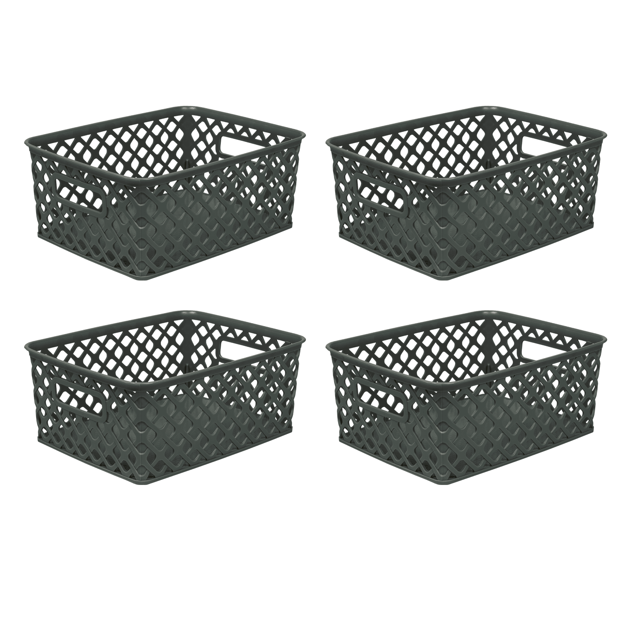 2 Rose Gold Wire Baskets Storage Decor Cra... Rose Gold 2 Pack Wire Basket Set 