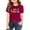 Wine, variant on LWNYDPLSD Tshirt Undershirts for Girls Yellow Shirt Cotton T Shirts Trendy Clothes for Teen Girls Baby Clothes Size 4t Girls Clothes 7 Year Old Girl, Orange 4-5 Years