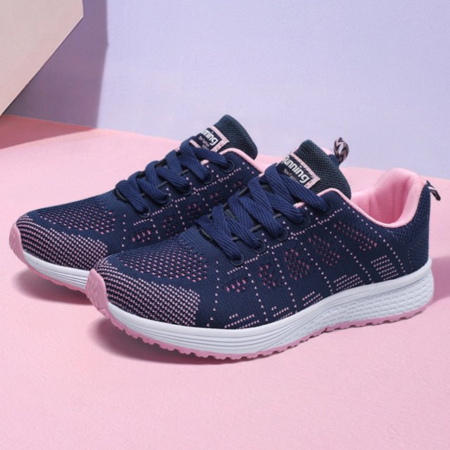 Mocasines casuales Cómodos zapatos de entrenamiento de malla Mujeres transpirables para deportes al aire libre JShteea El nuevo