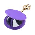 thumbnail image 1 of Mini espejo de maquillaje de piel sintética con llavero, espejo de tocador portátil para mujer con llavero, espejo cosmético plegable de mano de doble cara., 1 of 8