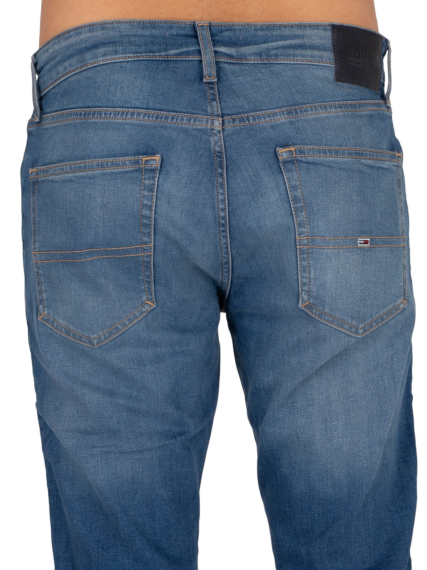 Slim Blue Tommy Jeans, Jeans Tapered Austin