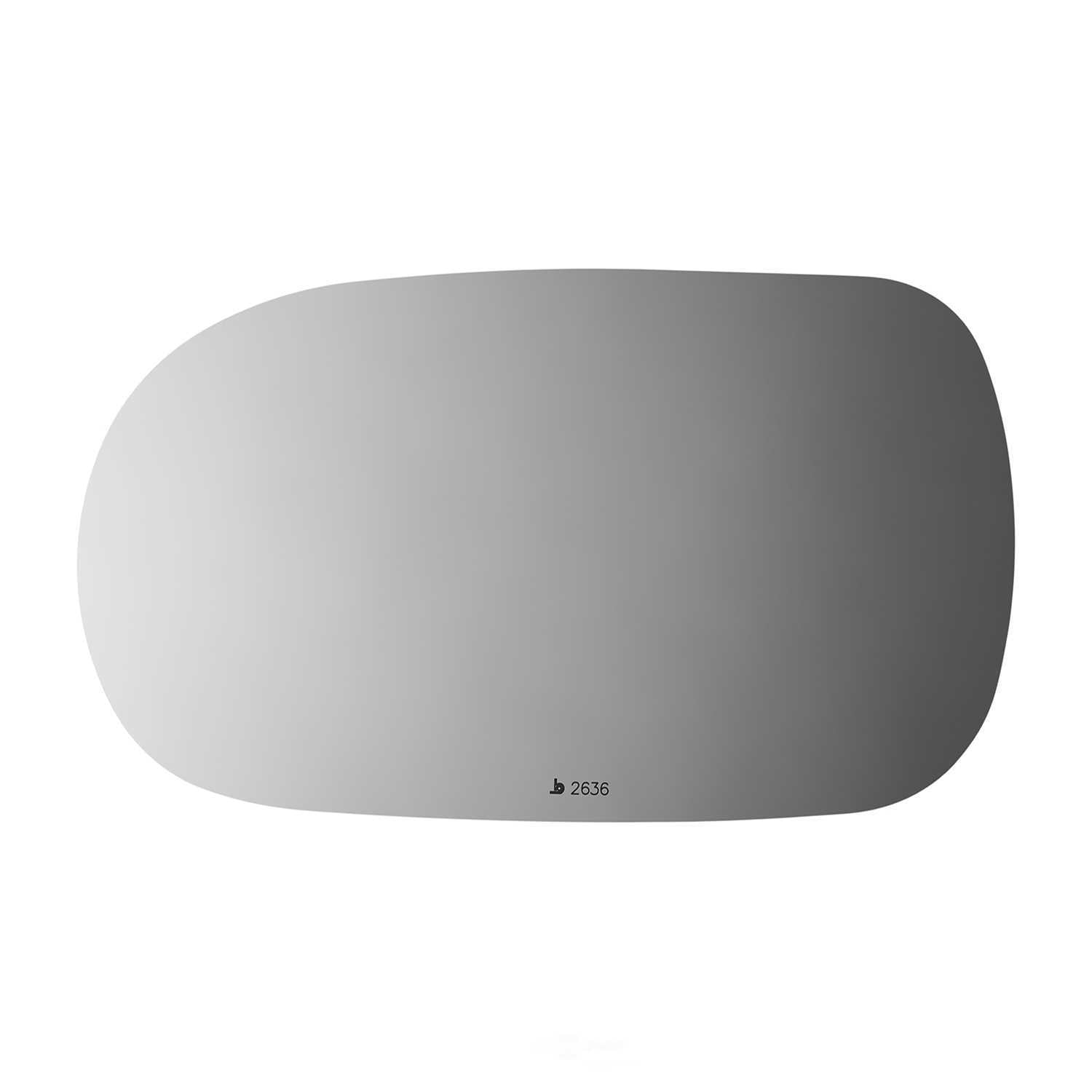 Burco Side View Mirror Replacement Glass - Clear Glass - 2636