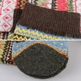 thumbnail image 6 of 6 Pairs/Set Stylish Women Winter Stripes Woolen Thick Warm Middle Tube Socks, 6 of 8
