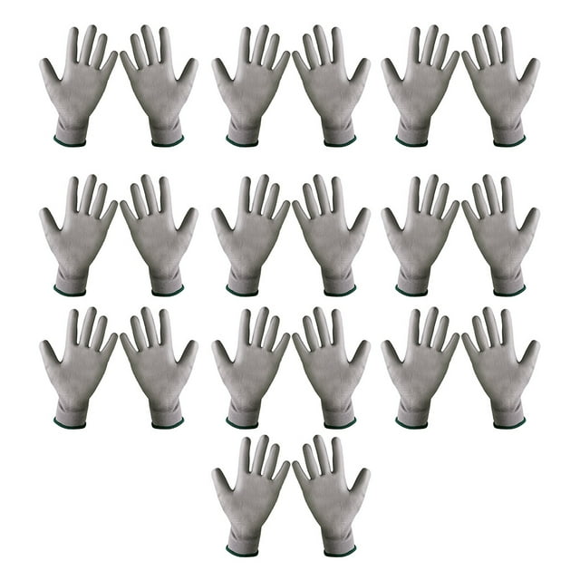 Guante de protección para trabajo Qarigey Construcción Jardinería nylon Gris L AP018770-04