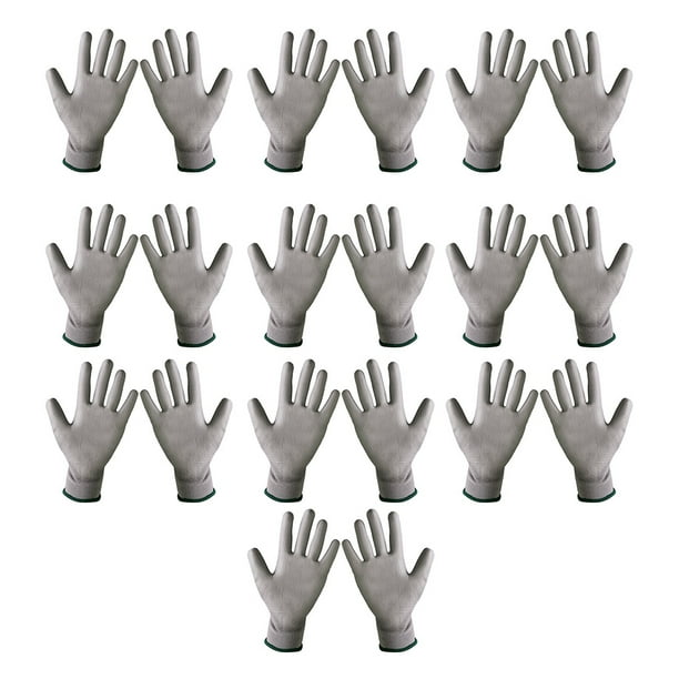 Minnieouse Guante protector de trabajo para hombre y mujer, guantes transpirables antideslizantes para trabajo en la construcción, Protector de mano para guantes y mitones Gris METRO Minnieouse AP018770-05