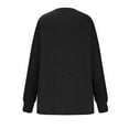 thumbnail image 5 of BLVB Women's Fall Sweaters Casual Crewneck Long Sleeve Knitted Sweater Casual Solid Pullover Jumpers Tops, 5 of 8