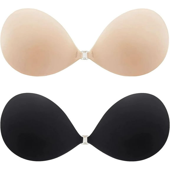 Adhesive Bra Push Up Strapless Invisible Sticky Bra Reusable Backless Silicone Bra for Women