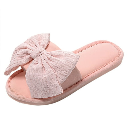 

ZAROYEAX Four Seasons Cute Slippers Home Non Fpir Season Cloth Cotton Colorful Slippers
