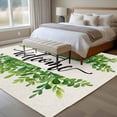 thumbnail image 4 of WELCOME Green Leaves Area Rugs 5x7 ft Summer Farmhouses Countryside Washable Rug Non Slip Indoor Carpet Absorbent Floor Mat for Living Room Bedroom Dining Room, 4 of 9