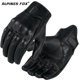 thumbnail image 1 of Compatible with ICON vintage leather motorcycle gloves riding anti-fall motorcycle gloves classic goatskin perforated breathable summer gloves, 1 of 5