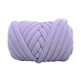 thumbnail image 3 of Hilo grueso, hilo grueso voluminoso, hilo jumbo lavable tejido a mano de 500 g, para macramé, Púrpura claro, 3 of 9