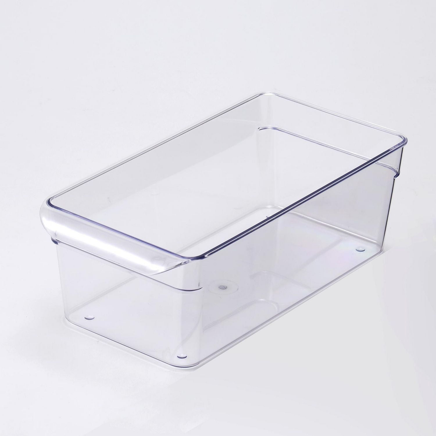 Mainstays Small Fridge Organizer, Clear Fridge Storage Bin - Small