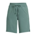 thumbnail image 3 of Athletic Works Women's and Women's Plus French Terry Bermuda Shorts, Sizes XS-4X, 3 of 5