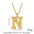 thumbnail image 4 of Xihbxyly Collar con Colgante de Cadena con 26 Letras y Nombre En Inglés para Mujer, 4 of 5
