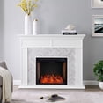 thumbnail image 2 of Foyer Électrique Intelligent SEI Furniture Torlington en Marbre Carrelage, Blanc, 2 of 14