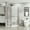 Chrome, variant on Topcobe 36" D X 36" W X 72" H Frameless Shower Door Corner Shower Enclosure with Tempered Glass Pivot Shower Door, Glass Shower Door, Walk In Shower Kit, Bathroom Glass Door, Matte Black Finish