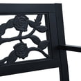thumbnail image 6 of vidaXL Patio Bench 49.2" Black Steel, 6 of 8
