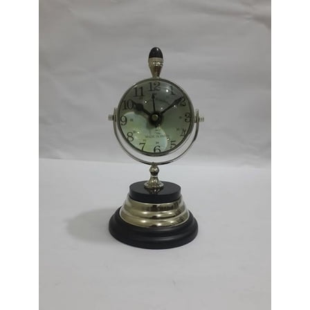 THOR INSTRUMENTS Nautical Style Table Top Desk Chrome Clock Collectible Clock Chritsmas Gift Rustic Vintage Home Decor Gifts