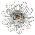 thumbnail image 1 of Stratton Home Dcor Galvanized Daisy Wall Dcor, 1 of 9