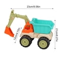 thumbnail image 2 of Large Plastic Construction Loader Toy for Boys Girls with Movable Front Bucket and Durable Wheels for Outdoor Play, 2 of 7
