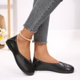 thumbnail image 5 of Purcolt Flats for Women Comfort Casual V-Cut Round Toe Slip On Ballet Shoes Lightweight Soft Sole Dress Shoes for Walking Work Office, 5 of 9
