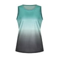 thumbnail image 4 of Viikei Tank Top for Women Sleeveless Tops Plus Size Fashion Casual O-neck Gradient Contrast Color Sleeveless Vest Top, 4 of 7
