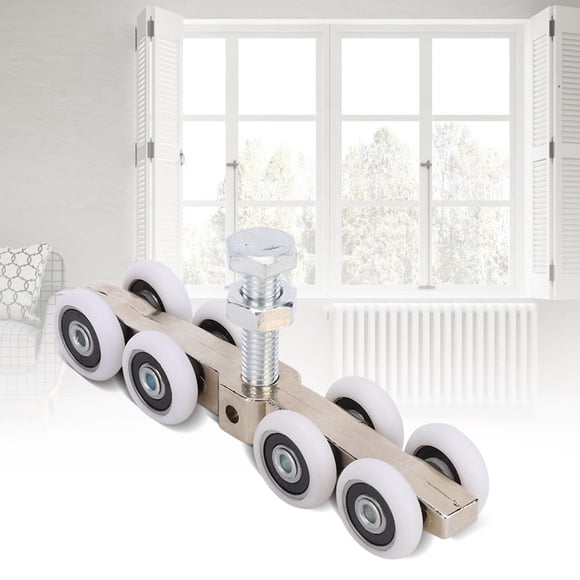 Fyearfly 1 Jeu de Roue Suspendue, Porte coulissante Porte de Roue Suspendue Rouleau de poulie pour Salle de réunion de Chambre à Coucher à la Maison (2 * 11,5 cm)