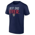 thumbnail image 2 of Men's Navy Florida Panthers Best Dad Ever T-Shirt, 2 of 3
