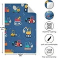 thumbnail image 4 of Building Equipment Trucks Kitchen Dish Towels Set of 1, Cartoon Washable Tea Towels Dishcloths Lint-Free 18x28 Inch Fast Drying for Kitchen Restaurant Bar Clean, 4 of 6
