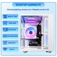 thumbnail image 2 of Qehi White Gaming PC Desktop, Core i5, Rx550 4Gb, 16G Ram, 256G Nvme 3.0, Rgb Lighting, 2 of 8