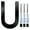 U, variant on Hmgxay Modern Acrylic House Number, Stylish Digital Door Number for Home and Office, Durable Customized Address Sign, Clear Weather-Resistant Property Identifier