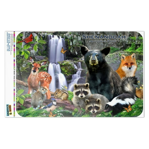 Shenandoah National Park Virginia VA Animals Bear Raccoons Deer Skunk Fox Home Business Office Sign