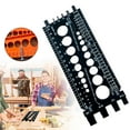 thumbnail image 2 of Christmas Thread Pitch Gauge, Plastic Bolt Nut Measuring Tool, Thread Pitch Gauge, Standard & Metric Bolt, Nut, Screw Measuring Tool for Diy, Automotive & Home Repair, Black, 2 of 6