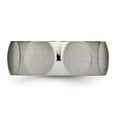 thumbnail image 2 of Auriga Fine Jewelry Titanium Faceted 8mm Satin Band for Men Size 7, 2 of 6