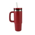 thumbnail image 4 of Ozark Trail 30 oz Stainless Steel Insulated Tailgating Tumbler with Handle, Dark Red, 4 of 10