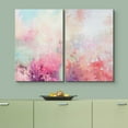 thumbnail image 3 of IDEA4WALL Canvas Print Wall Art Set Pastel Rainbow Paint Landscape Digital Art Decor Bohemian Retro Floral Artwork Contemporary Minimalism for Living Room, Bedroom, Office - Canvas 16"x24"x2, 3 of 5