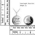thumbnail image 2 of YOUFENG Floating Living Memory Locket Pendant Necklace Family Tree of Life Birthstone Necklaces, 2 of 7