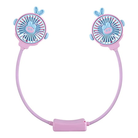 

Apmemiss Fan Portable Clearance Hanging Necks Fan New Portable Carry Small Fan Mini Small Usb Rechargeable Leafless Mute Gust of Wind Todays Daily Deals Clearance
