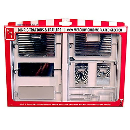 - 1/25 1969 Meercury Semi Truck Chrome Sleeper Multi-Colored