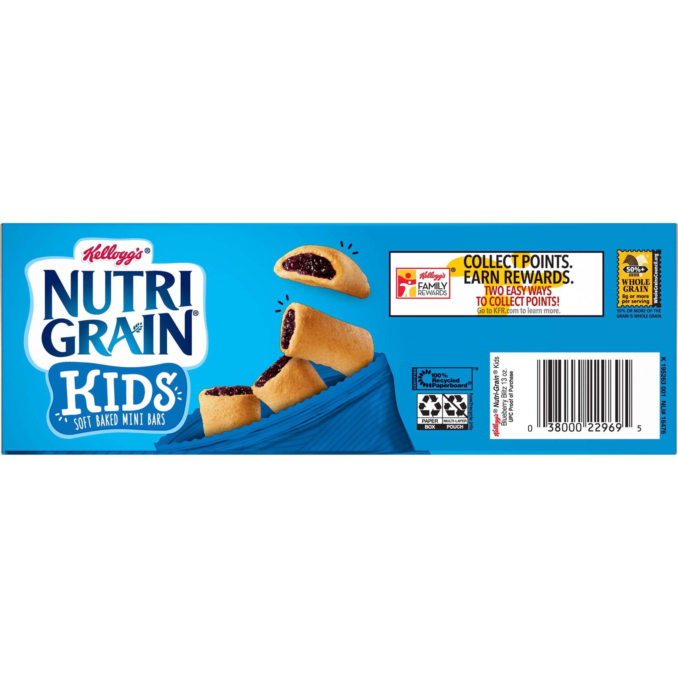 Nutri-Grain Blueberry Chewy Mini Breakfast Bars, 13 oz, 10 Count